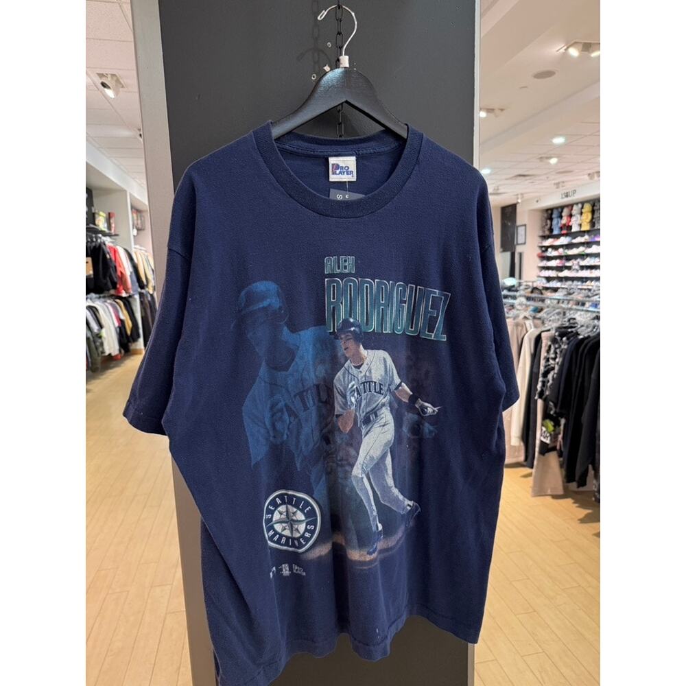 1996 Alex Rodriguez 90s Vintage Seattle Mariners Pro Player Shirt Ken Griffey Jr